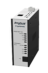 Anybus X-gateway, PROFINET I/O Slave to CANopen Slave