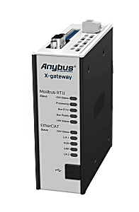 Anybus X-gateway, EtherCAT Slave to Modbus RTU Slave