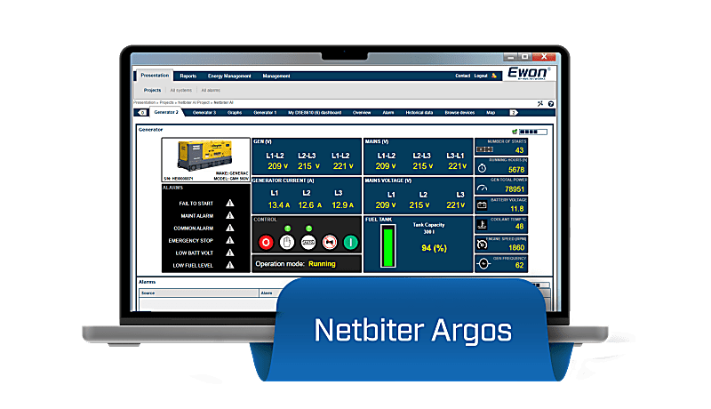 Ewon Netbiter Argos Manage & Analyze, 10x License Pack, 12-month service each when activated