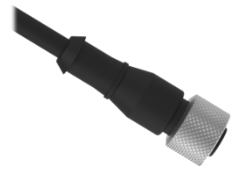 Banner Cordset: Single Ended M12. 4-pin Straight Female Connector. 10 m  4x22 Black PVC Jacket. Nickel-Plated Brass Coupling Nut BC-M12F4-22-5 (copy)