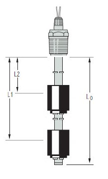 Gems Level Switch LS-700-2C-SS-BN-SPST-100-GR1-2