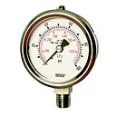 Wika 232.30 Series Stainless Steel Dry Pressure Gauge, 2.5" Dial,  -30 inHg/+100 psi  Original VCR-union nut SS4-VCR-1 Lower Connection