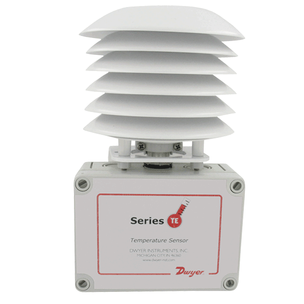 OUTSIDE AIR TEMP SENSOR WITH RADIATION SHIELD, WITH10K OHM TYPE III THERMISTOR
