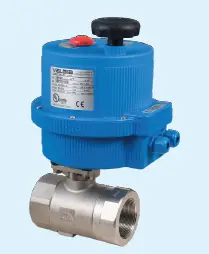 Bonomi Direct Mount, 2-Way SS, Ball Valve w/Electric Actuator, 24V AC/DC 