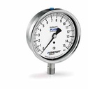 Ashcroft 1009 Series Pressure Gauge, 3.5" dial, 1/4"NPT lower mount, 0-6000PSI, Glycerin Filled,  All SS