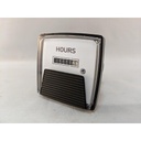 ELAPSED TIME METER (HOURS) 3 1/2" RESET IN HOURS, 120/60 4-STUD MTG 