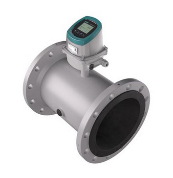 Siemens FMS500 Flowmeter with FMT020 Transmitter, 8" - ANSI B 16.5, Class 150 Carbon Steel Flanges, NBR Hard Rubber Liner, Hastelloy C-276 Grounding Electrodes, 100-240VAC, 4-20mA/Pulse Output, Remote Design
