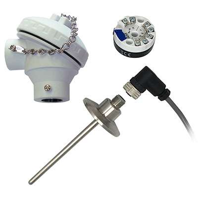 Tel-Tru Sanitary RTD, -60/500F, 1.5" Sanitary Flange, 9" Probe, 0.25" Diameter Probe, 1/2" NPT w/ 06" Cable, None