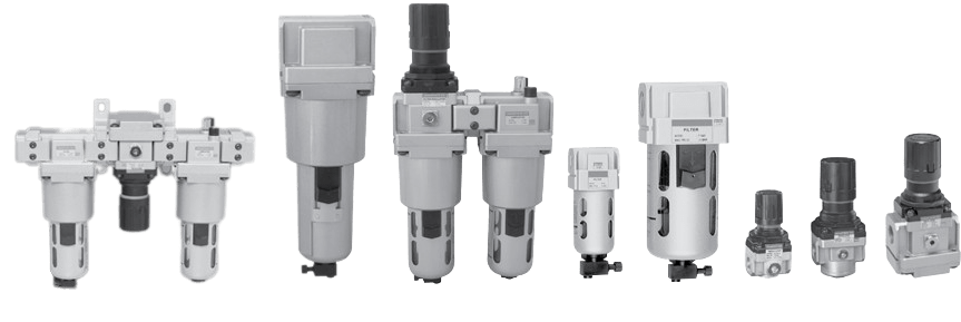 Marsh Filter Regulator, 1" NPT, 0 to 140 PSI Outlet Range, 5 Micron Filter, Manual Drain, Metal Bowl w/ Indicator