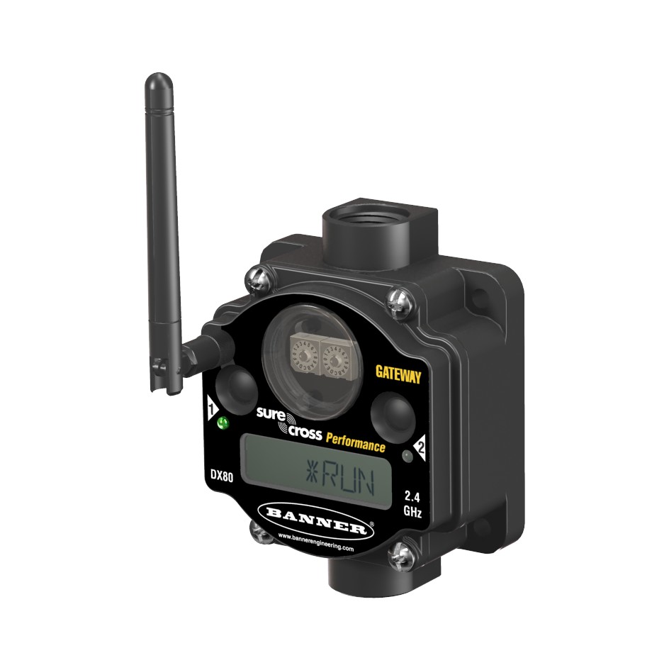 PM Series Gateway - LCD Selectable I/O Mapping (DX80G2M6S-PM8)