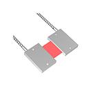 Opposed Mode Individual Glass Fiber .91m long (IR2.53SMRAMP)