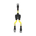 M12 Quick Disconnect Splitter Cable (CSS-M12F81M12M81M12F81)