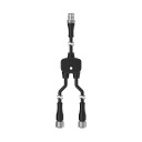 M12 Quick Disconnect Splitter Cable (CSB-M1258M1251)