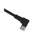 Cordset: Single Ended M8; 4-pin Right-Angle Female; 2 m (6.56 ft) 4x26 Black PVC Jacket; Nickel-Plated Brass Coupling Nut (PKW4M-2)