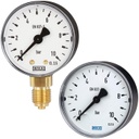 Wika 111.11 Series 2.5" Brass Dry Pressure Gauge, 0 to 4000 psi, 1/4 NPT, LM, O2 Cleaned