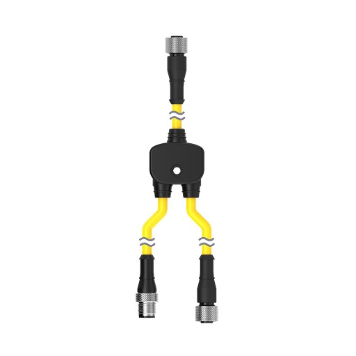 [25473] M12 Quick Disconnect Splitter Cable (CSS-M12F88M12M81M12F81)