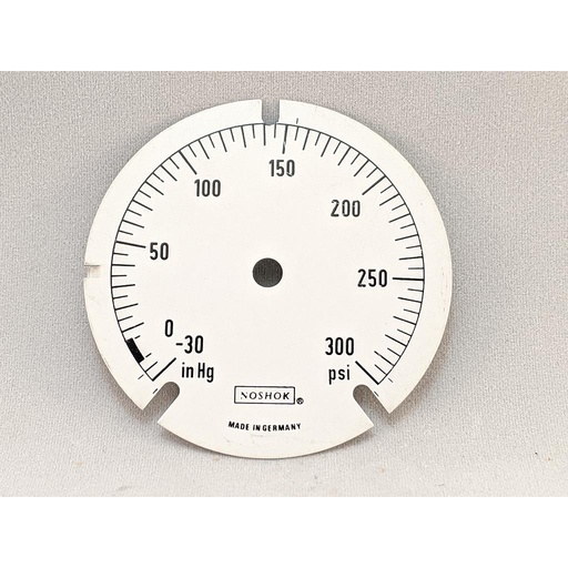 [25-3D-30V300P] Dial Only for 25.310 Series 30" Hg X 300 psi