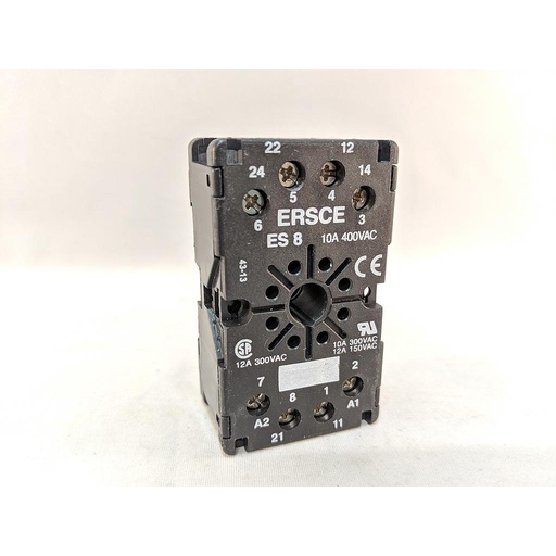 [API 008 FS] 8-PIN SOCKET, DIN OR SURFACE MOUNT, FINGER-SAFE