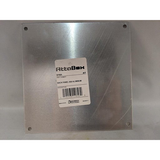 [BP88A] Heartland Series Standard Aluminum Back Panel 8 x 8 in.