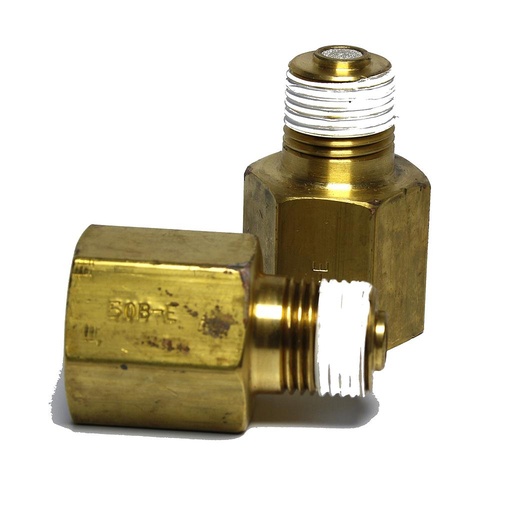 [50B-E] SNUBBER 1/2"BRASS 10,000# MAX FOR WATER & LIGHT OILS