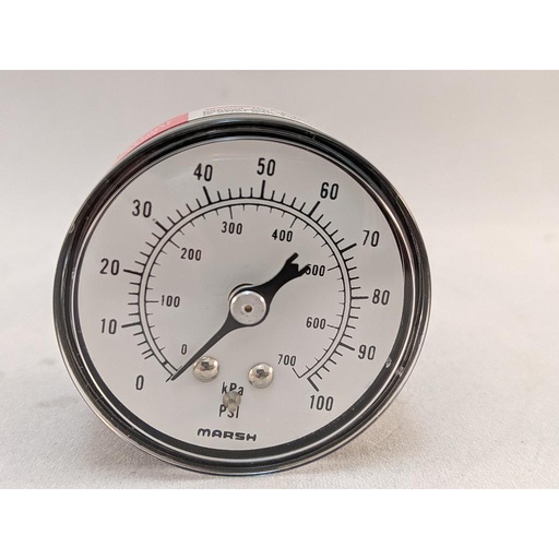 [J0648] PRESSURE GAUGE 0-100 PSI 1.5" 1/8"CBM 2% ACCURACY