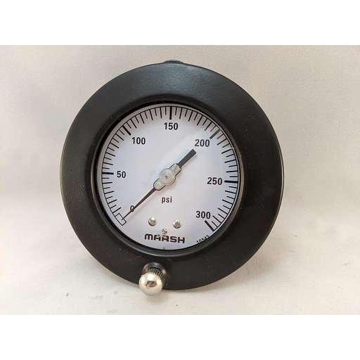 [H2058] PRESSURE GAUGE 0-300 PSI 3.5" 1/4"LBM FLUSH MT 1% ACCURACY