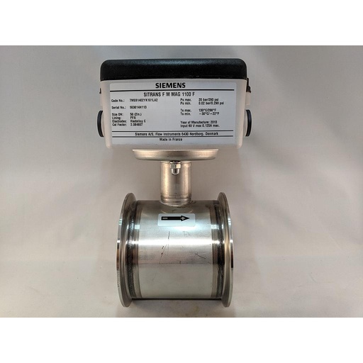 [7ME6140-2YK10-1AA2] SIEMENS MAG1100F FLOWMETER 2"SANITARY, NO ADAPTERS, PFA SIEMENS