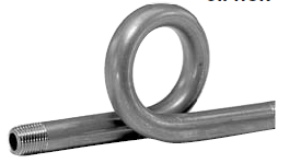 [CPS2] WEKSLER CPS2 STYLE B CARBON STEEL SCHEDULE 40 1/2" 500PSI 400F MAX PIG TAIL (PIGTAIL 1/2"CS)