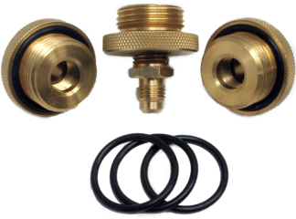 [110704] Mid-West Quick Connect Test Cock Adapters, 3/4 in NPT Quick Connect x 1/4 in Flare