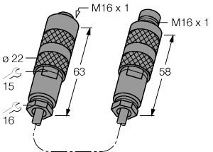 [14306] Turck Accessories, Adapter Cable (ADAPTER CABLE RING 1.6M)