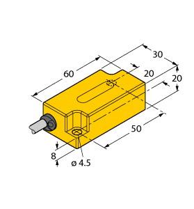 [1534040] Turck Inclinometer, With Increased Temperature Range (B2N85H-Q20L60-2LU3/S97)