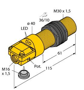[23104] Turck Capacitive Sensor (BC10-P30SR-FZ3X2)