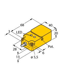 [2530100] Turck Capacitive Sensor (BC20-Q20-AP4X2)