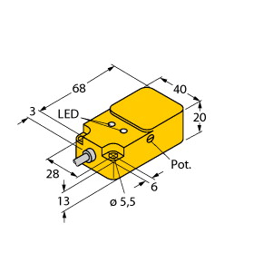 [4352001] Turck Capacitive Sensor (BC20-Q20-RZ3X2)