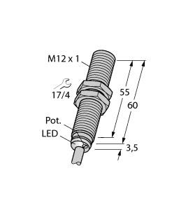 [2601100] Turck Capacitive Sensor (BC3-M12-AN6X)