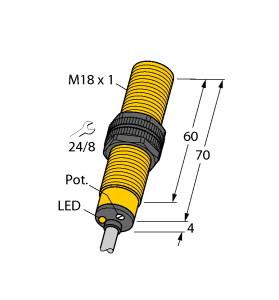 [2503006] Turck Capacitive Sensor (BCF5-S18-RP4X/S90)