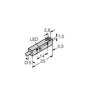 [1619341] Turck Inductive Sensor (BI0.8-Q5SE-AP6X)