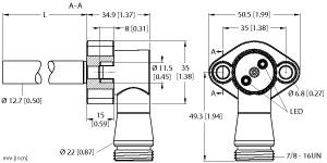 [4279095] Turck Inductive Sensor, For High Pressures (BI1.5-CRS730C-ADZ30X2-B1131)