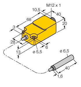 [1533010] Turck Inductive Sensor, For Material Recognition (BI1.5-EH6.5-0.2-Q20-2LU-H1141/S950)