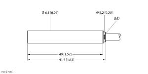 [4612100] Turck Inductive Sensor (BI1.5-EH6.5-AN6X)