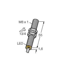 [46022] Turck Inductive Sensor (BI1.5-G08-AP6X)