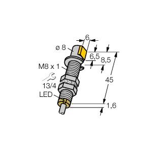 [4604501] Turck Inductive Sensor (BI1.5-GS880-AN6X)