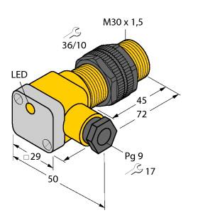 [40410] Turck Inductive Sensor (BI10-P30SK-Y1X)