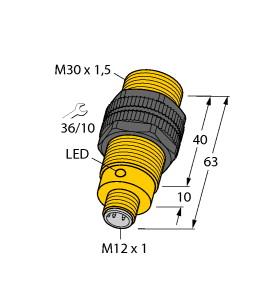[46580] Turck Inductive Sensor (BI10-S30-AP6X-H1141)