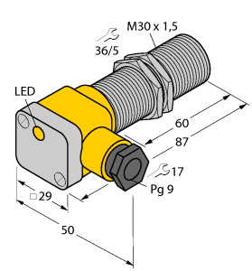 [1636420] Turck Inductive Sensor (BI10U-EG30SK-AN6X)