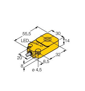 [1608700] Turck Inductive Sensor (BI10U-Q14-AP6X2)