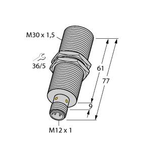 [4618590] Turck Inductive Sensor, With Increased Switching Distance (BI15-M30E-AP6X-H1141)