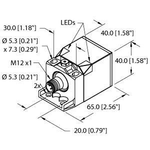 [1625690] Turck Inductive Sensor (BI15U-CK40-AN6X2-H1141 W/BS2.1)