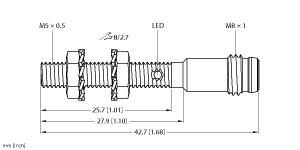 [4608740] Turck Inductive Sensor (BI1-EG05-AN6X-V1331)