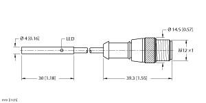 [4609699] Turck Inductive Sensor (BI1-EH04-AN6X-0.3-RS4T)